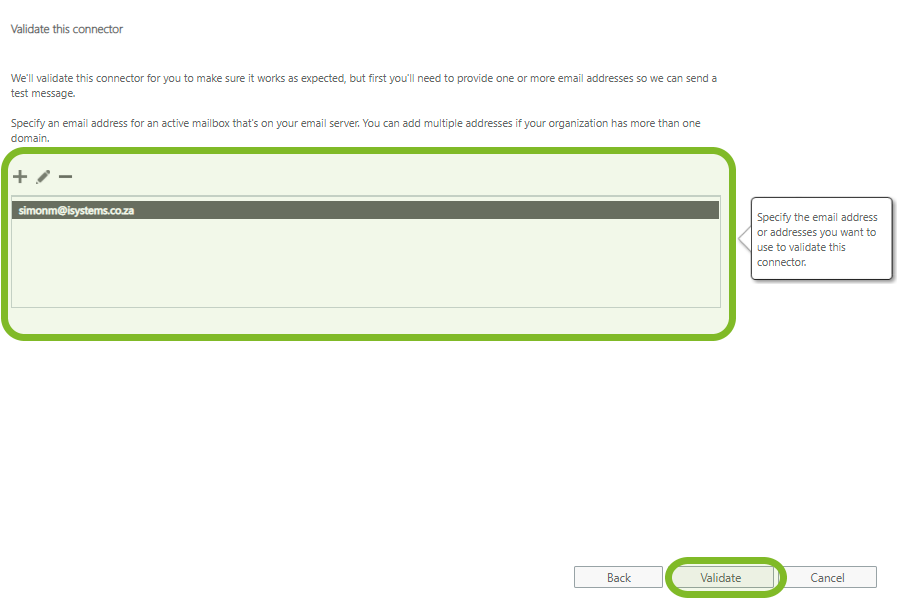Validate Connector B