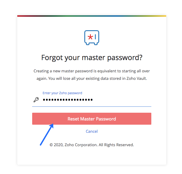 I Forgot my Master Password