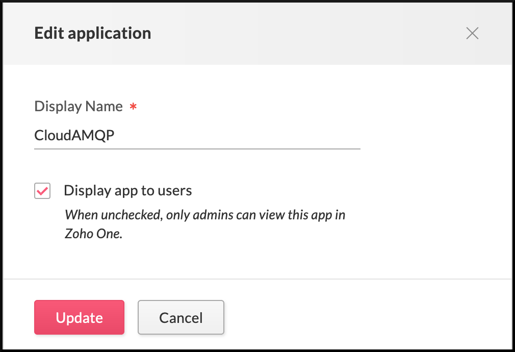 Displaying CloudAMQP to all users