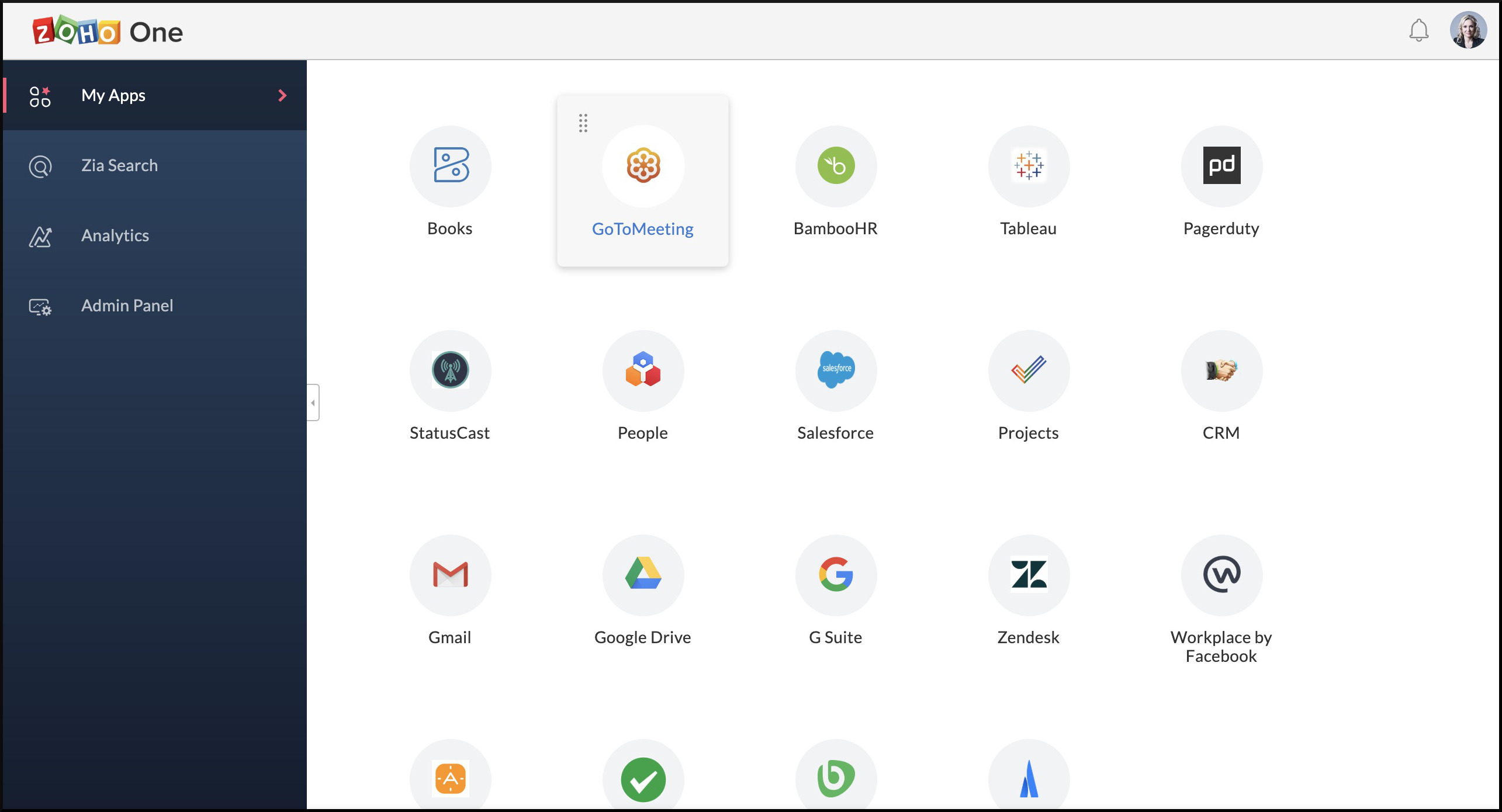 Directory Apps Gotomeeting Marketplace Installation Guides Zoho One