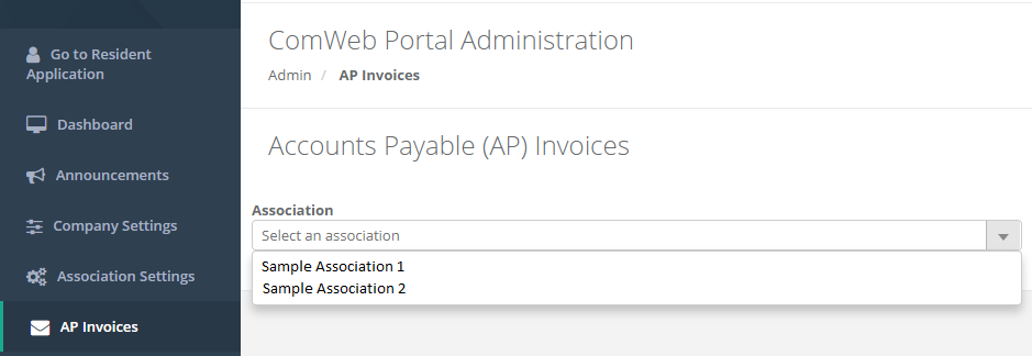 Configure AP Invoicing For Portals TOPS ONE Customers