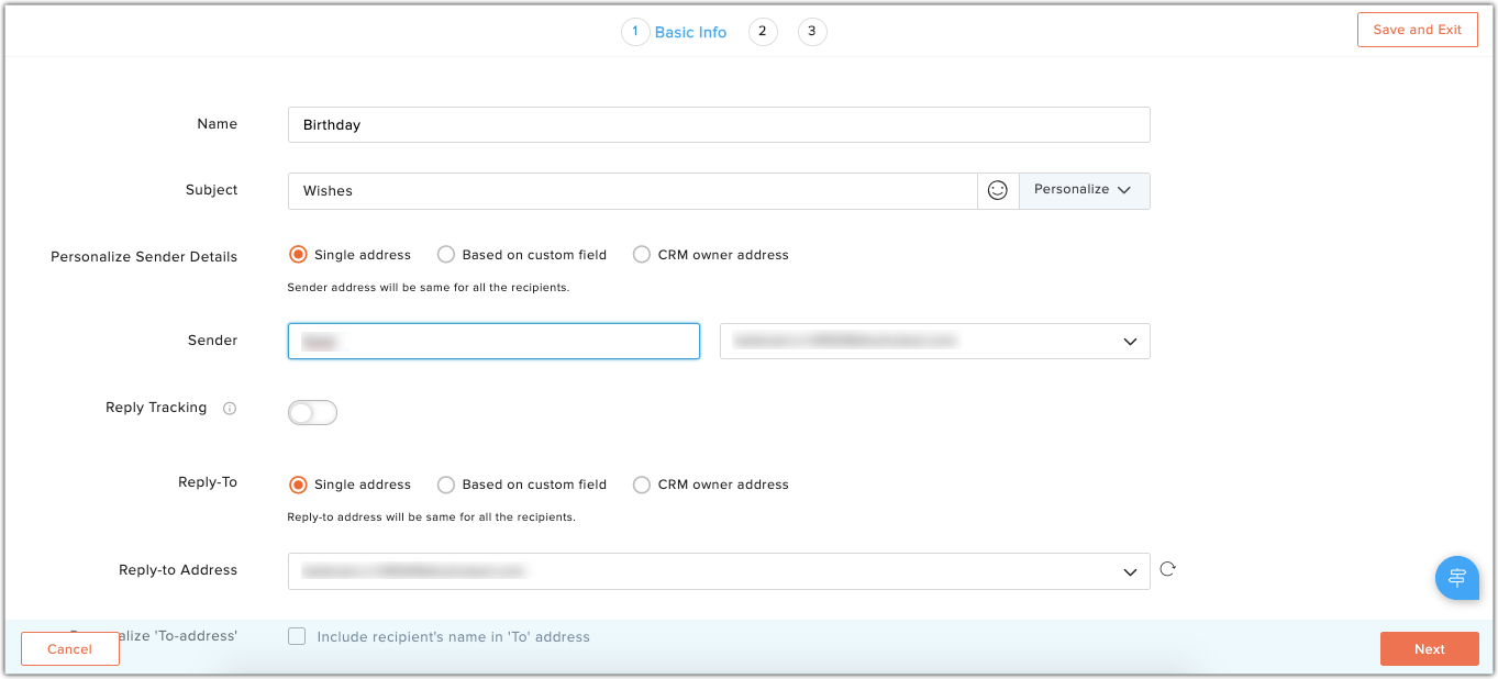 Create date field message