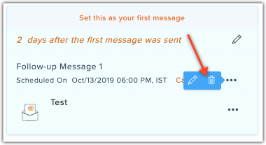 Delete autoresponder message