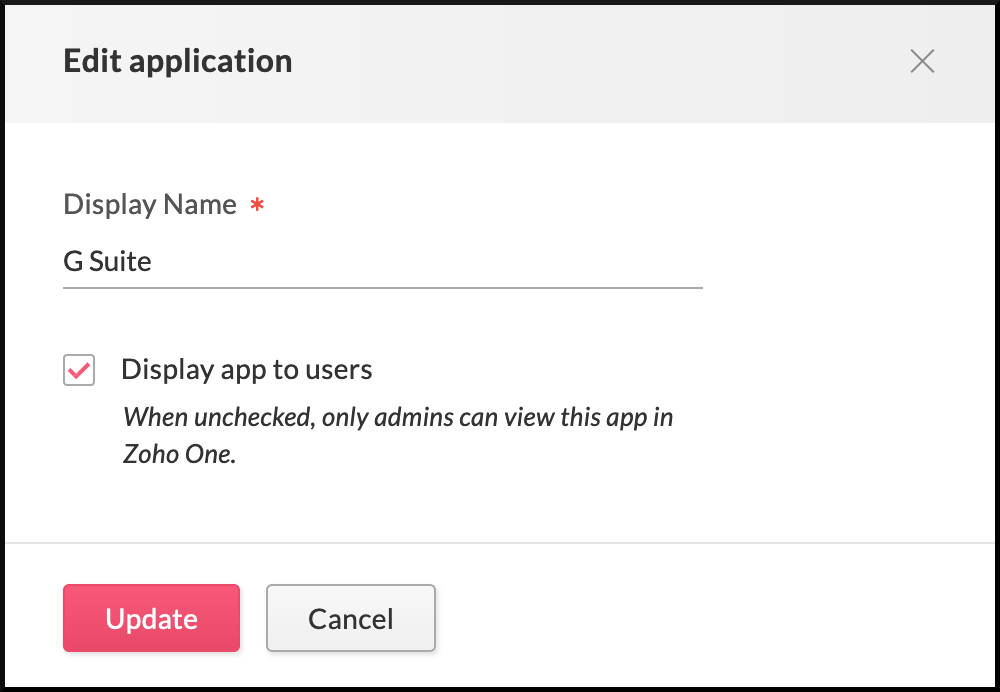 Displaying G Suite to all assigned users