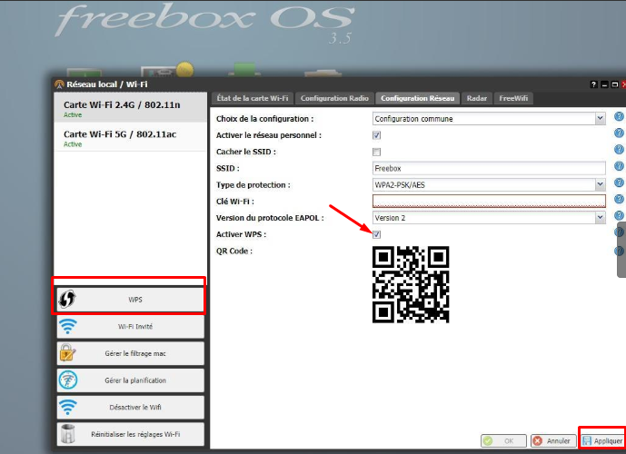Freebox : installation du répéteur WiFi 