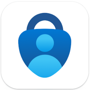 A blue lock with a person in the middleDescription automatically generated