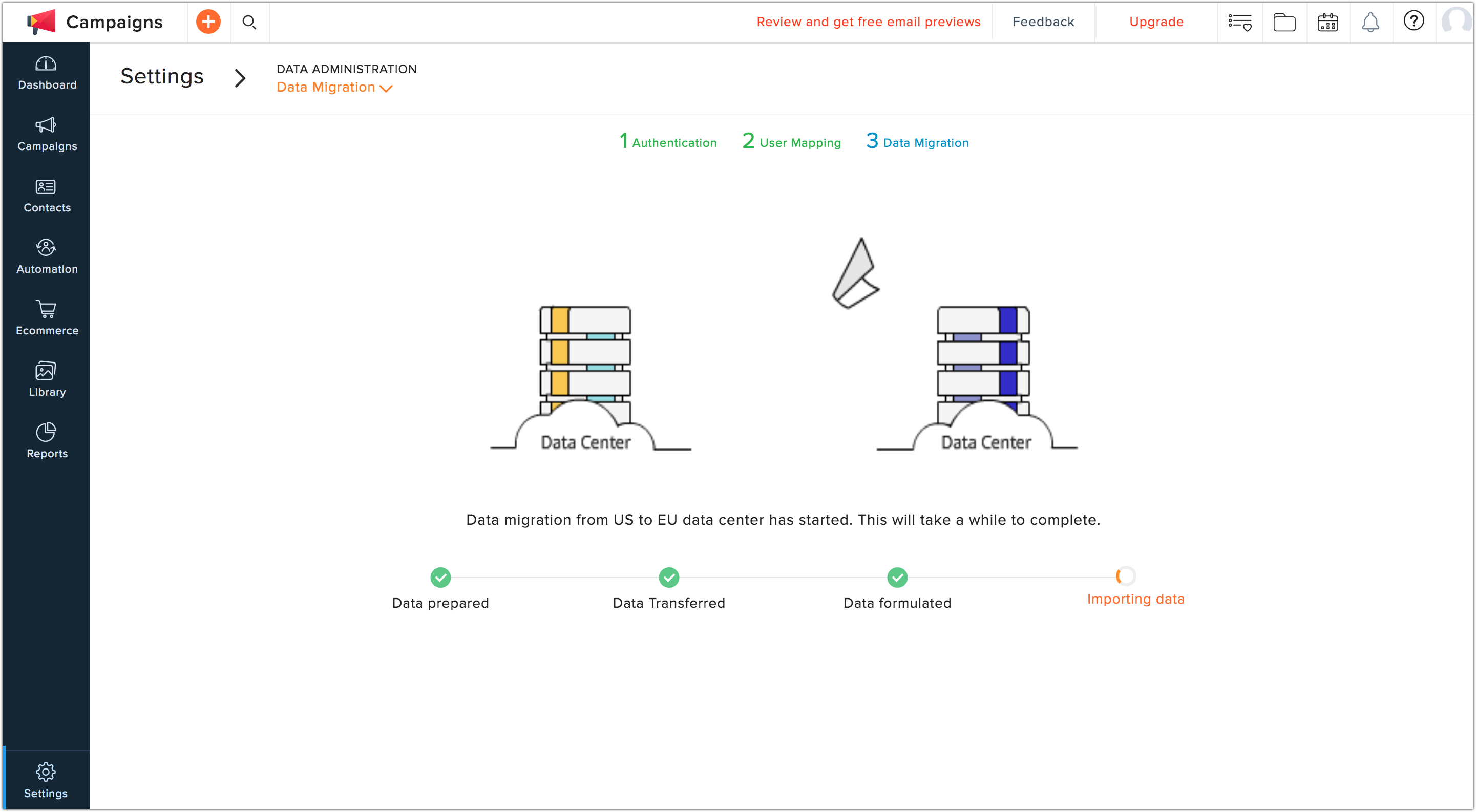 migrate data