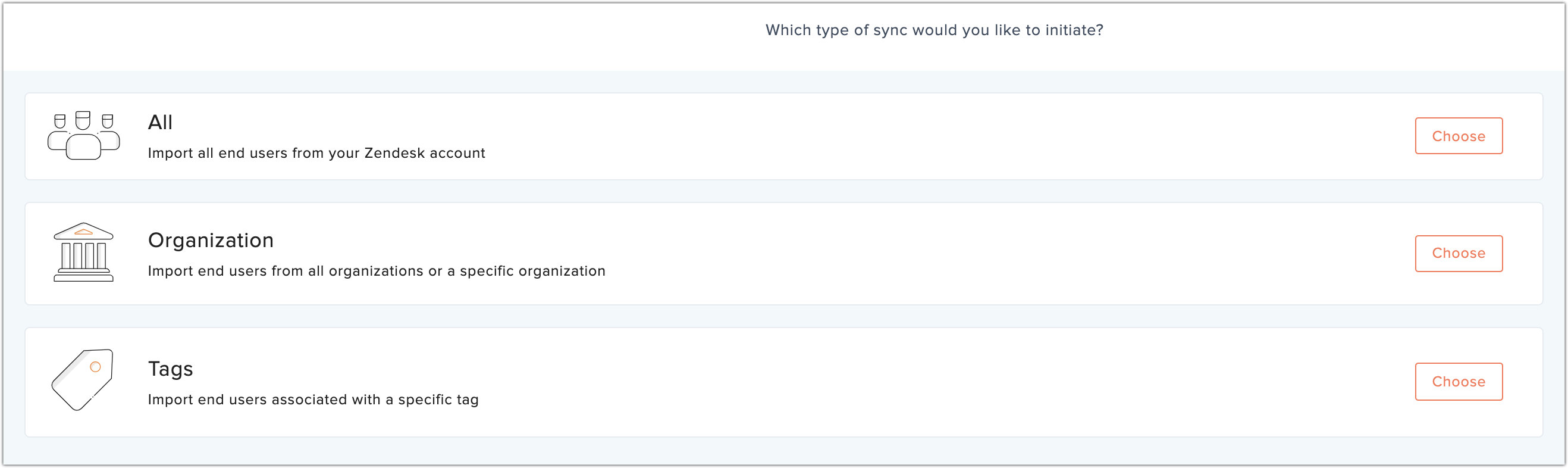 choose sync type