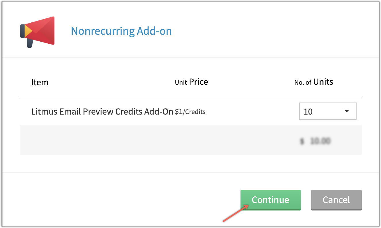 nonrecurring add on payment