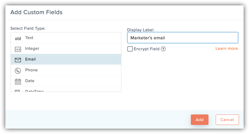 custom fields