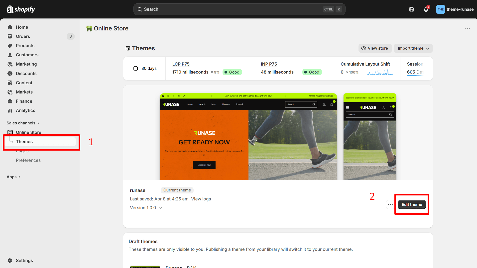 Edit Runase Theme