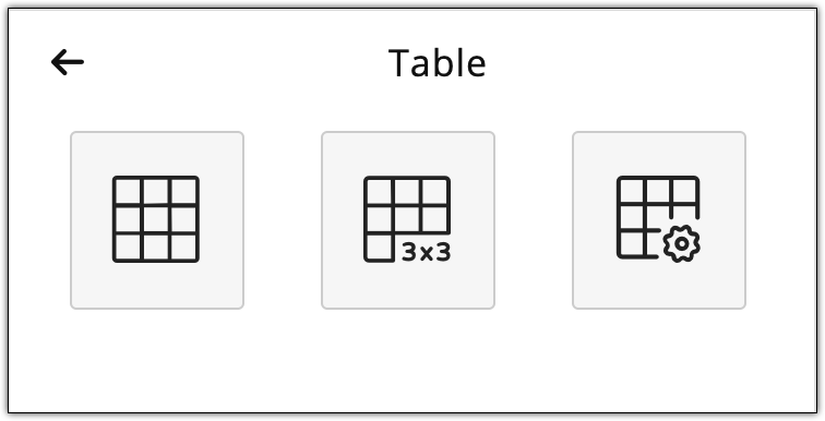 Table