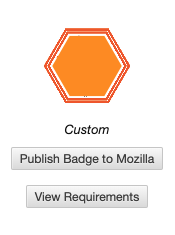 publish badge to Mozilla