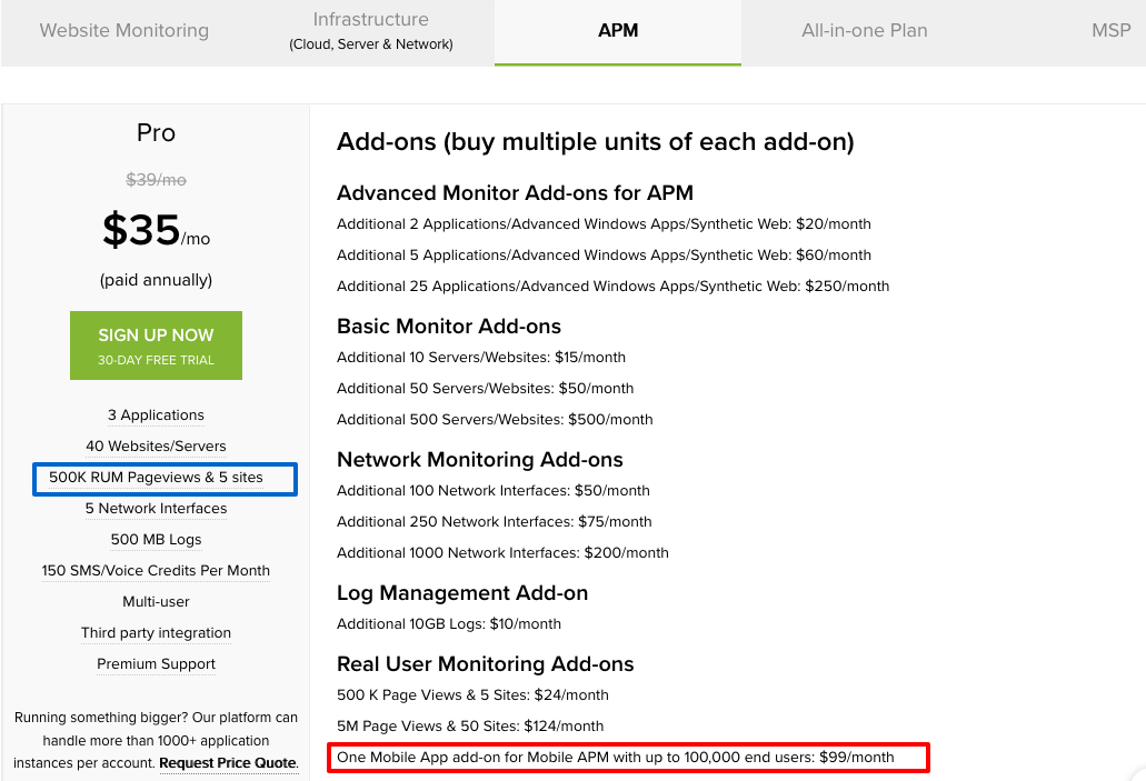 Difference between Mobile APM and RUM