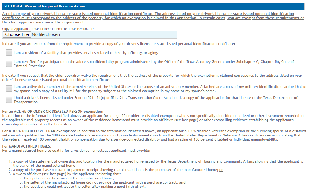 Residential Homestead Exemption How to File Electronically