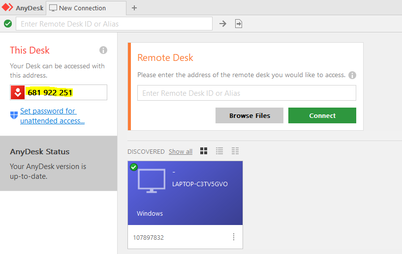 AnyDesk Installation and Setup/Remote Support