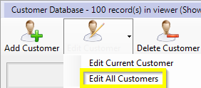 Edit All Customers