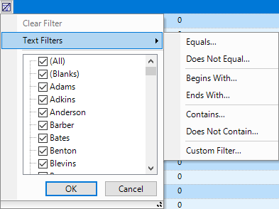 Realtime Filters
Additional Text Filters
