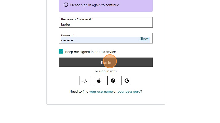 A screenshot of a login pageDescription automatically generated