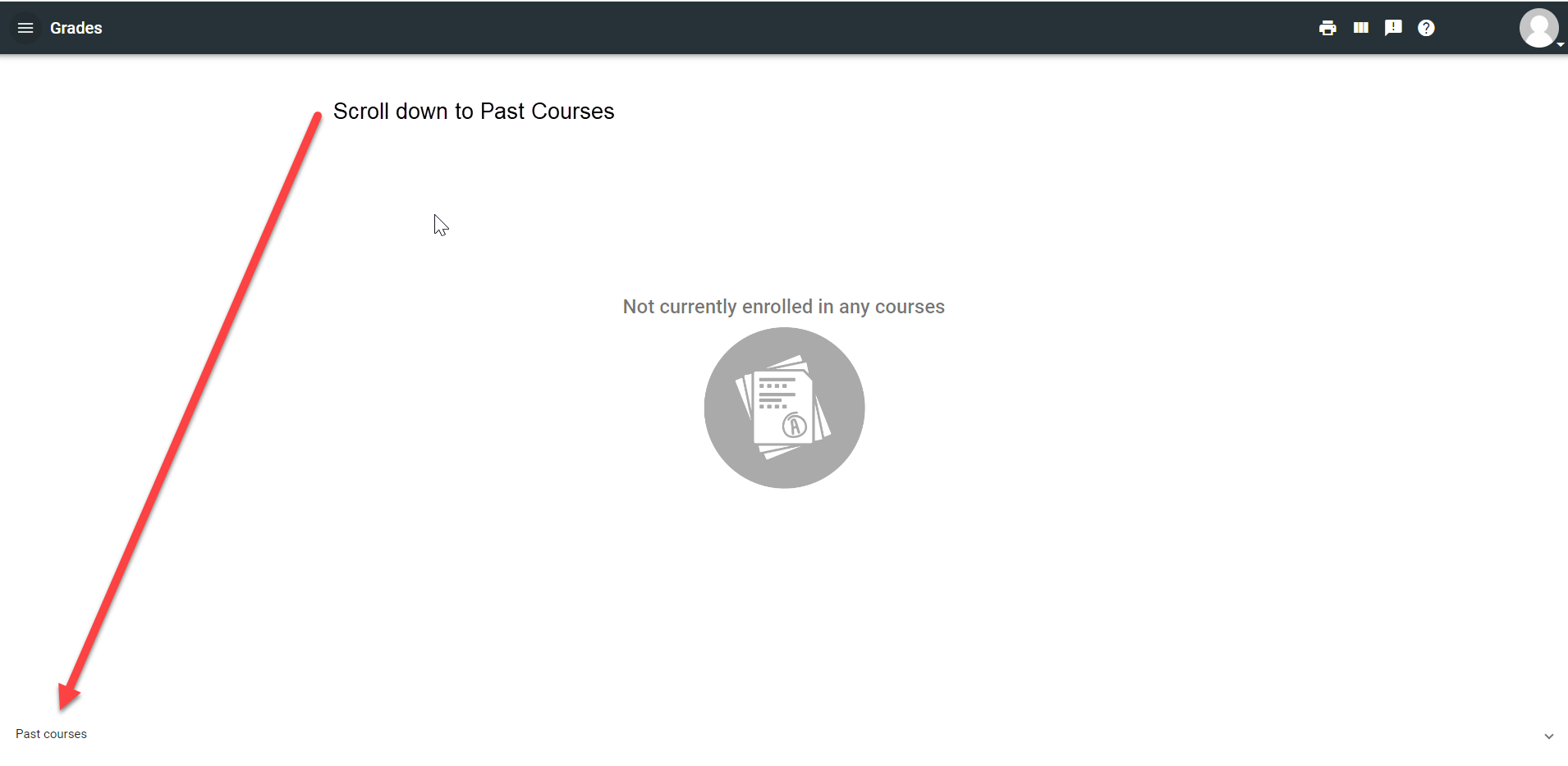 How to view completed/past courses in Buzz?