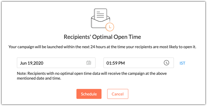 Send campaign at recipient's open time