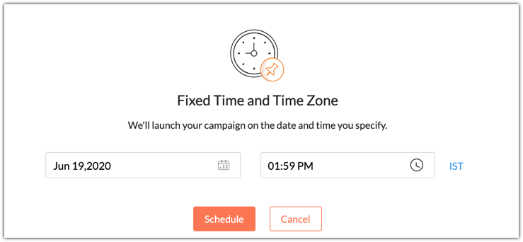 Send campaign at fixed time