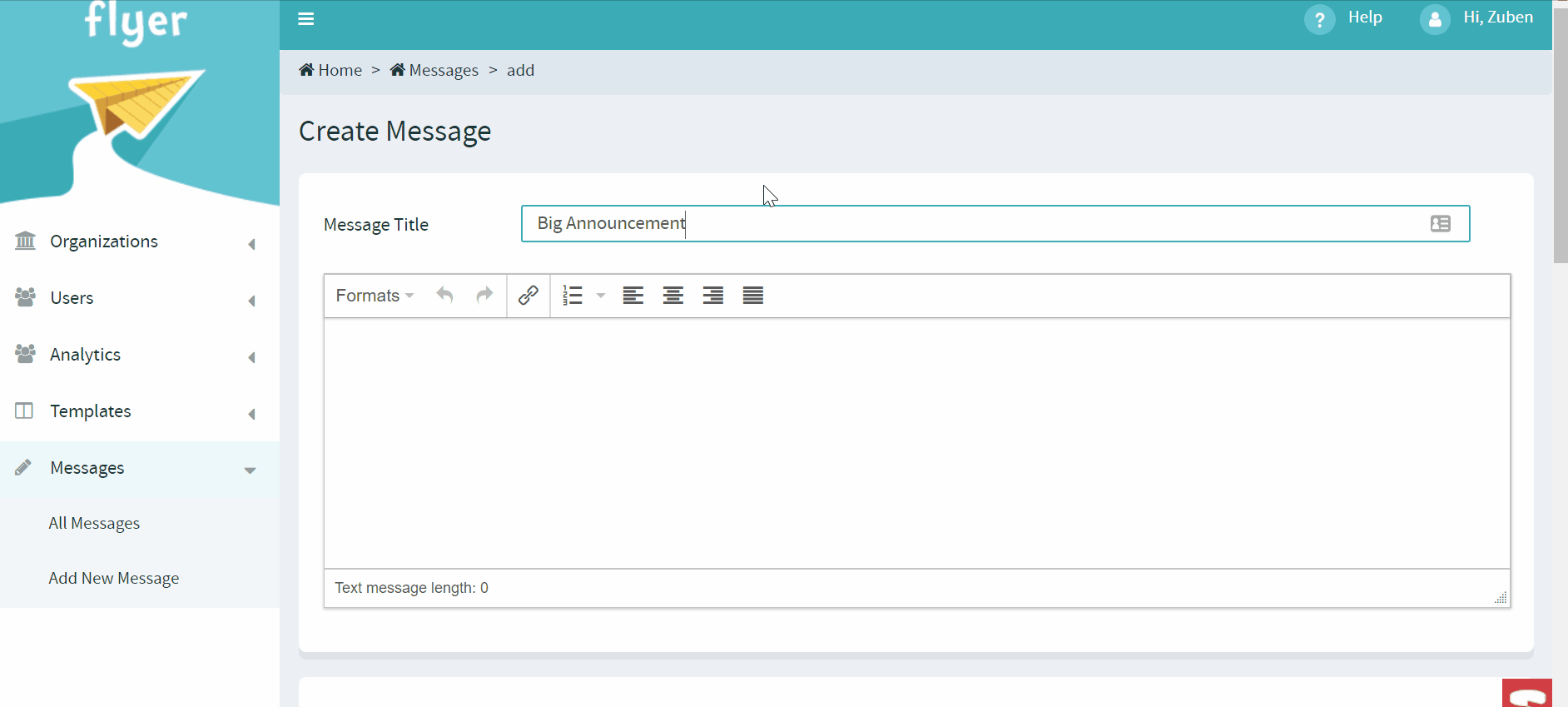 Sending Announcements to Groups