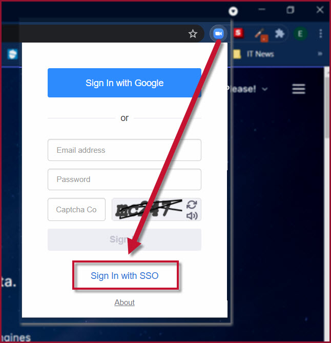 How to Signin to Zoom Scheduler Chrome extension