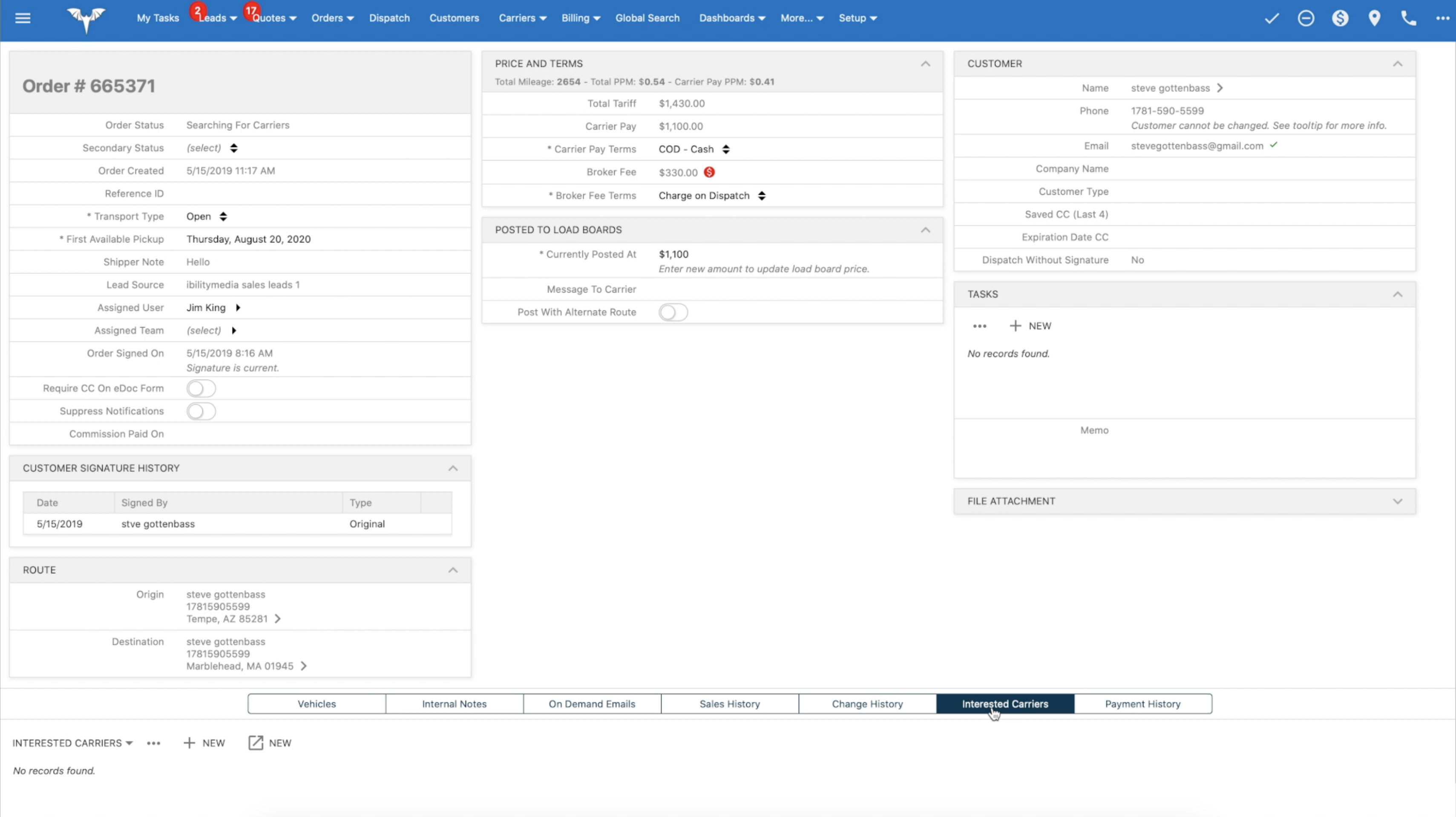 How To Dispatch Orders In Bats Using Central Dispatch Or Bats Edoc System