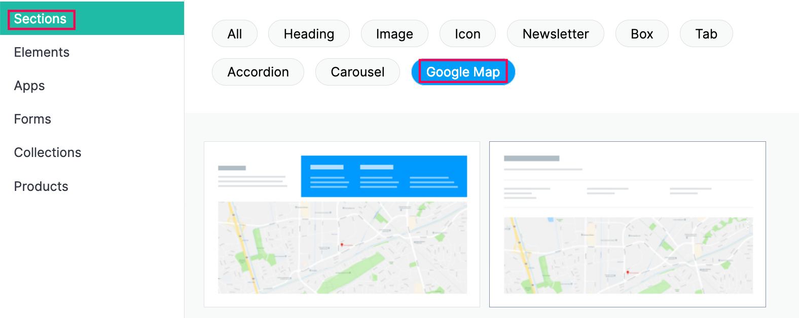 Click on the content to change its properties.
