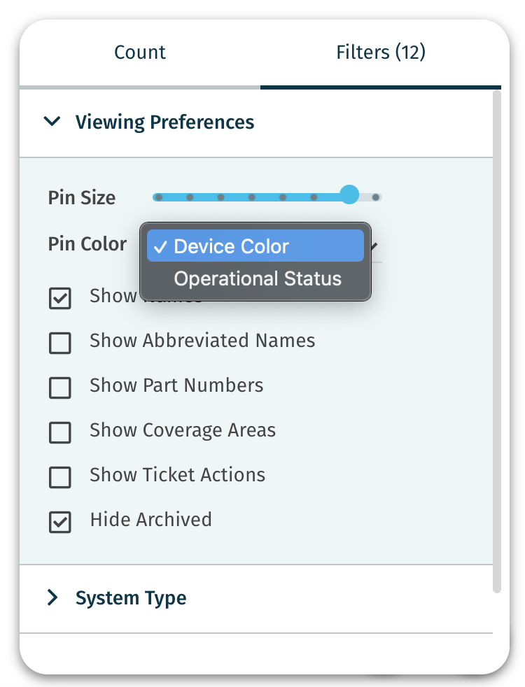 Device Pin Colors – SiteOwl