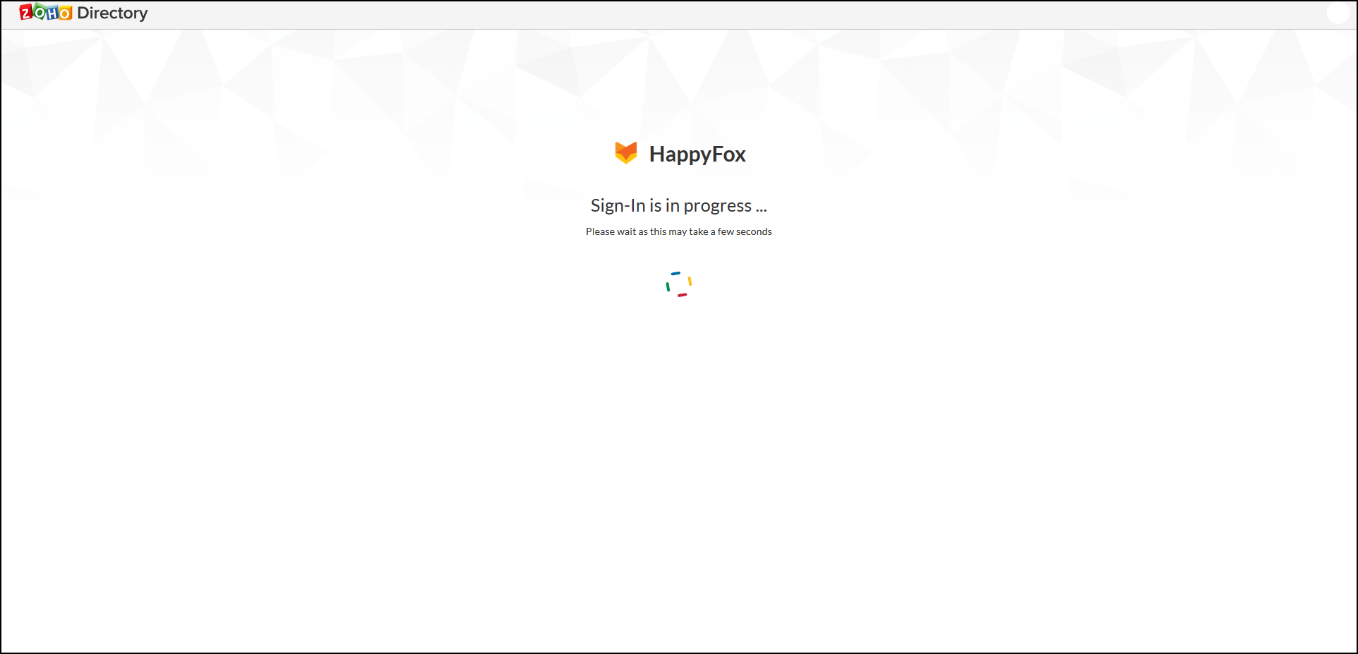 SSO Signing into HappyFox app