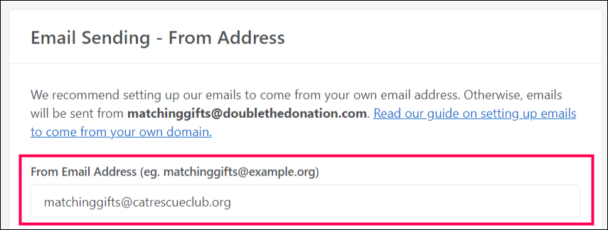 Sending Emails from your Organization's Own Email Address by Setting Up