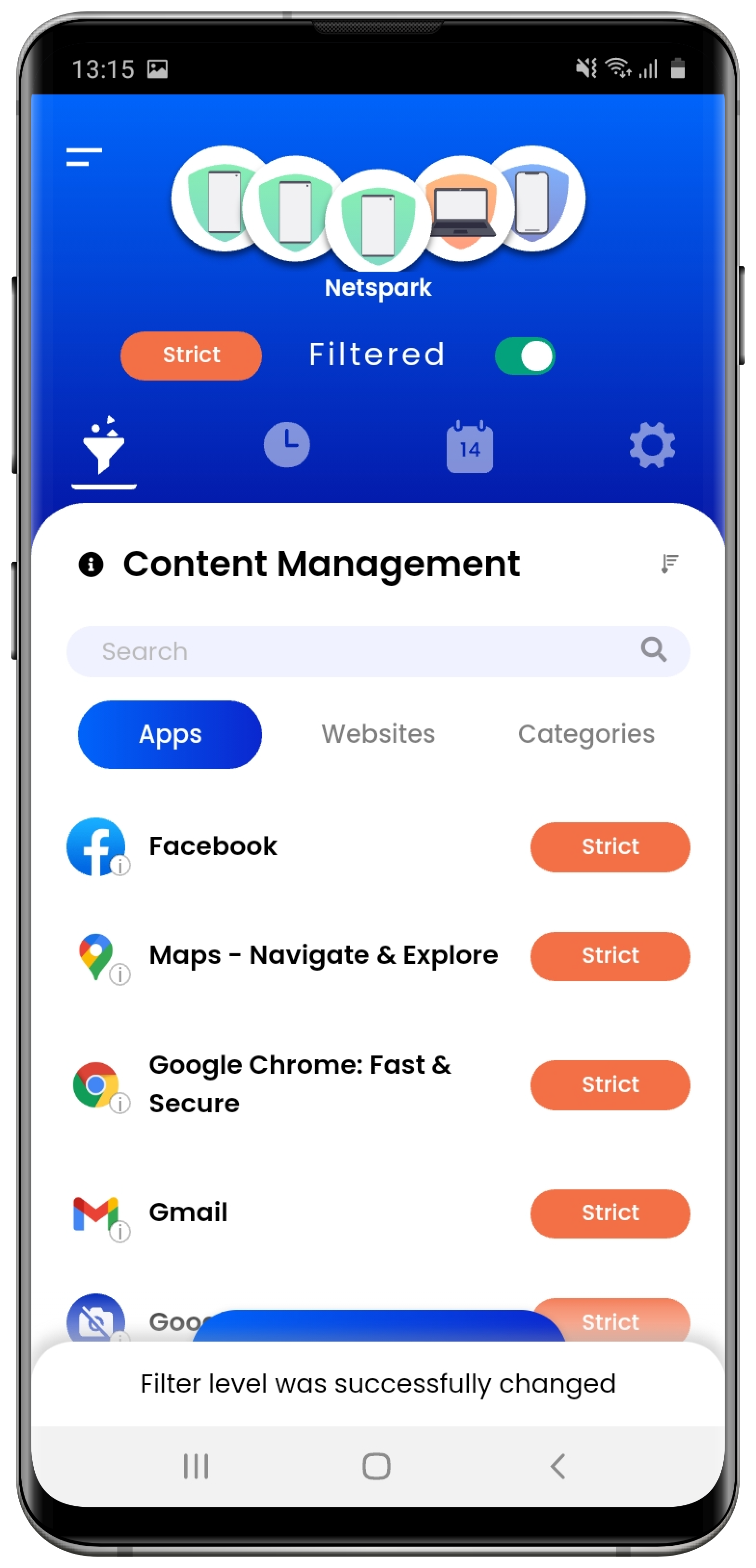 How do I change my filter level?