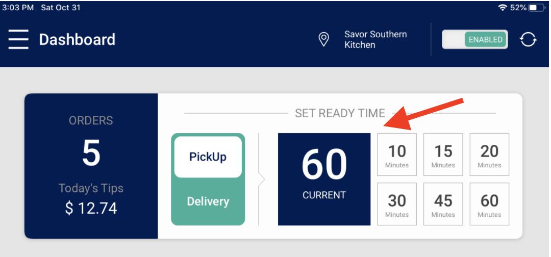 Using the iPad App to Manage Orders