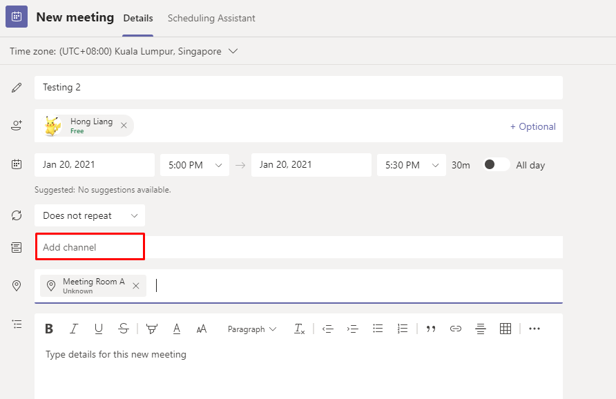 How to create meeting invitations in Calendar