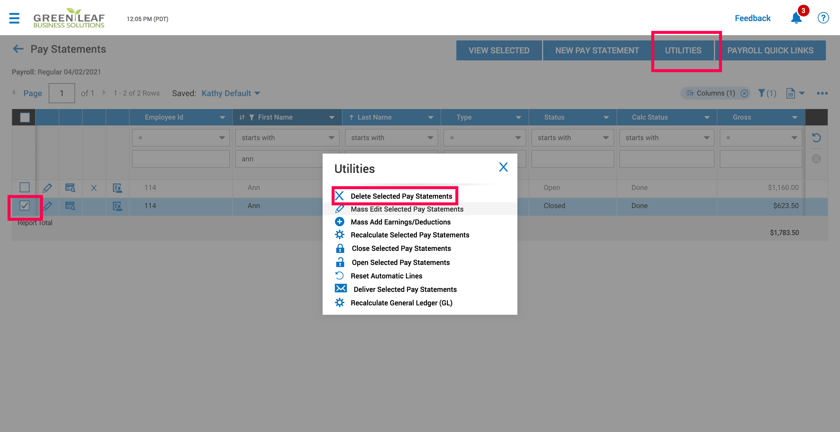 Processing a Manual Check