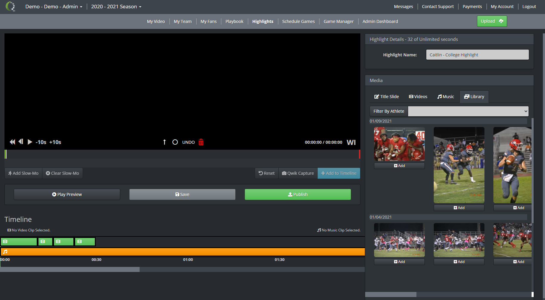 Understanding the Highlight editor