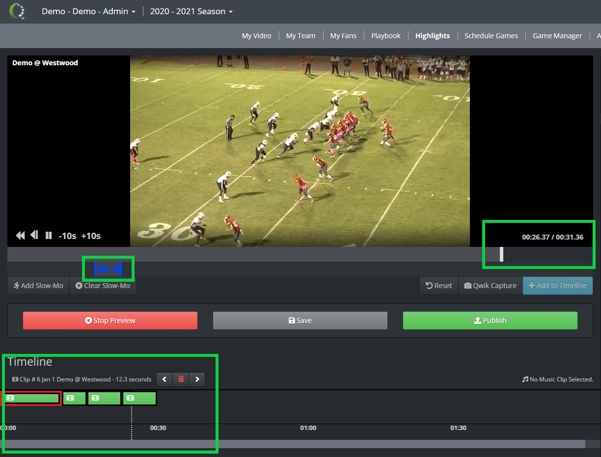 Understanding the Highlight editor