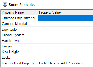 Room Properties