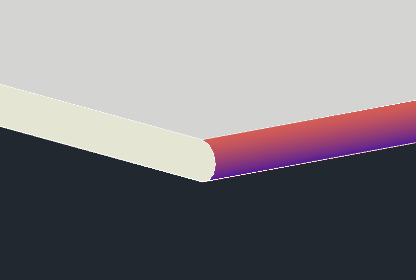 Fig. 9 - Conceptual Drawing Showing Profile in Red you should not use in SMA