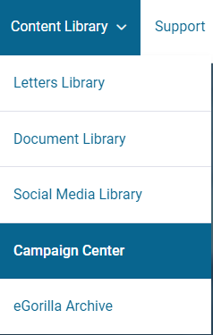 Content Library Dropdown