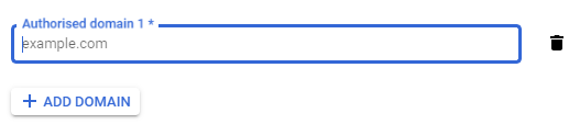 A blue and white rectangleDescription automatically generated