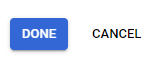 A blue square with white lettersDescription automatically generated