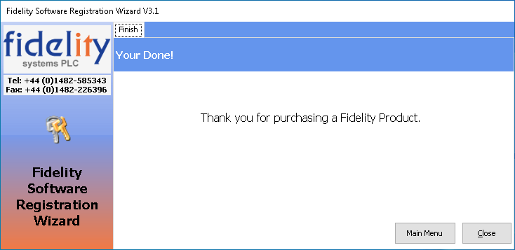 Fidelity Activation - Thank you for purchasing a Fidelity Product