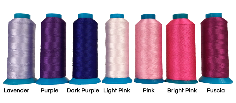 Purple embroidery thread colors