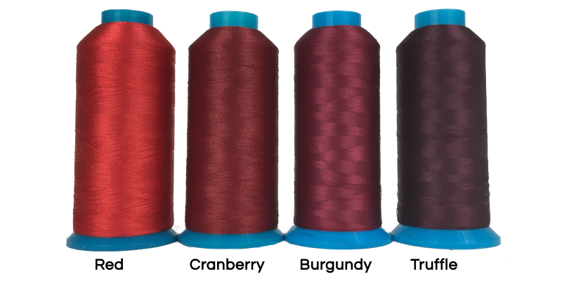 Red Custom Embroidery Thread Colors