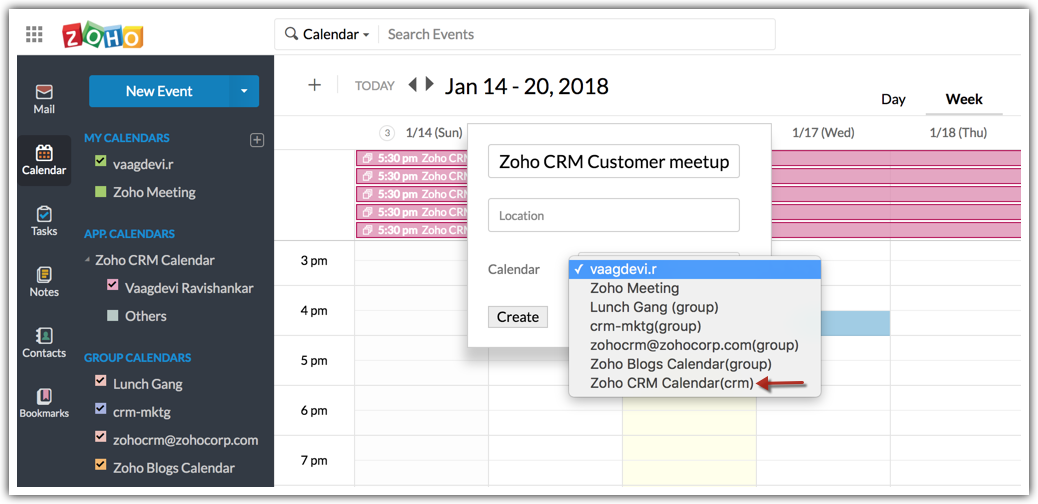 How Do I Sync Zoho Mail Calendar With My Zoho Crm Calendar