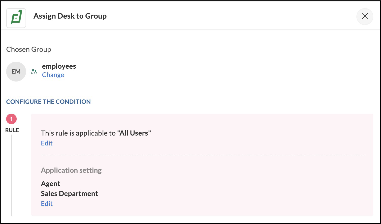 conditional assignment lands