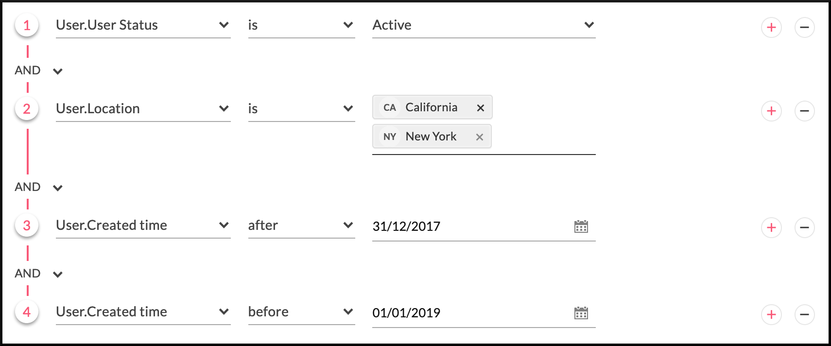 Setting criteria and criteria pattern